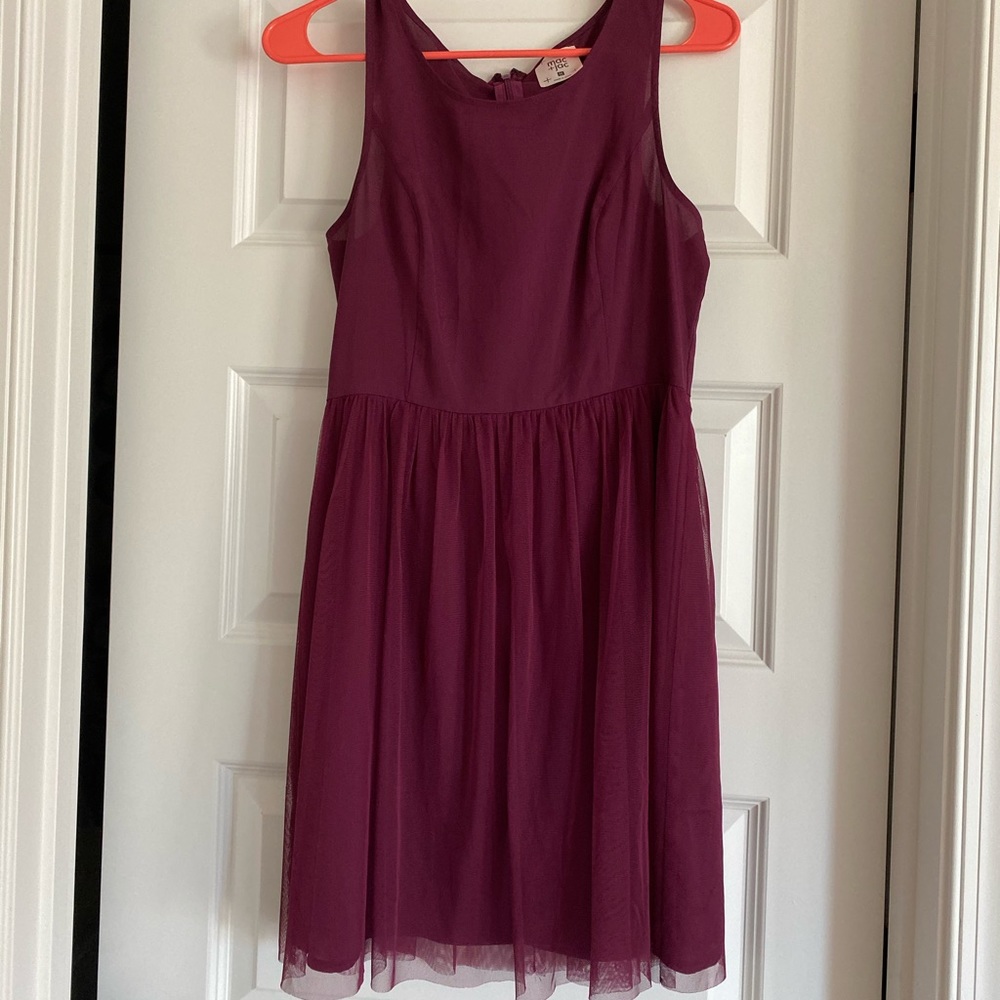 Plum colored dress